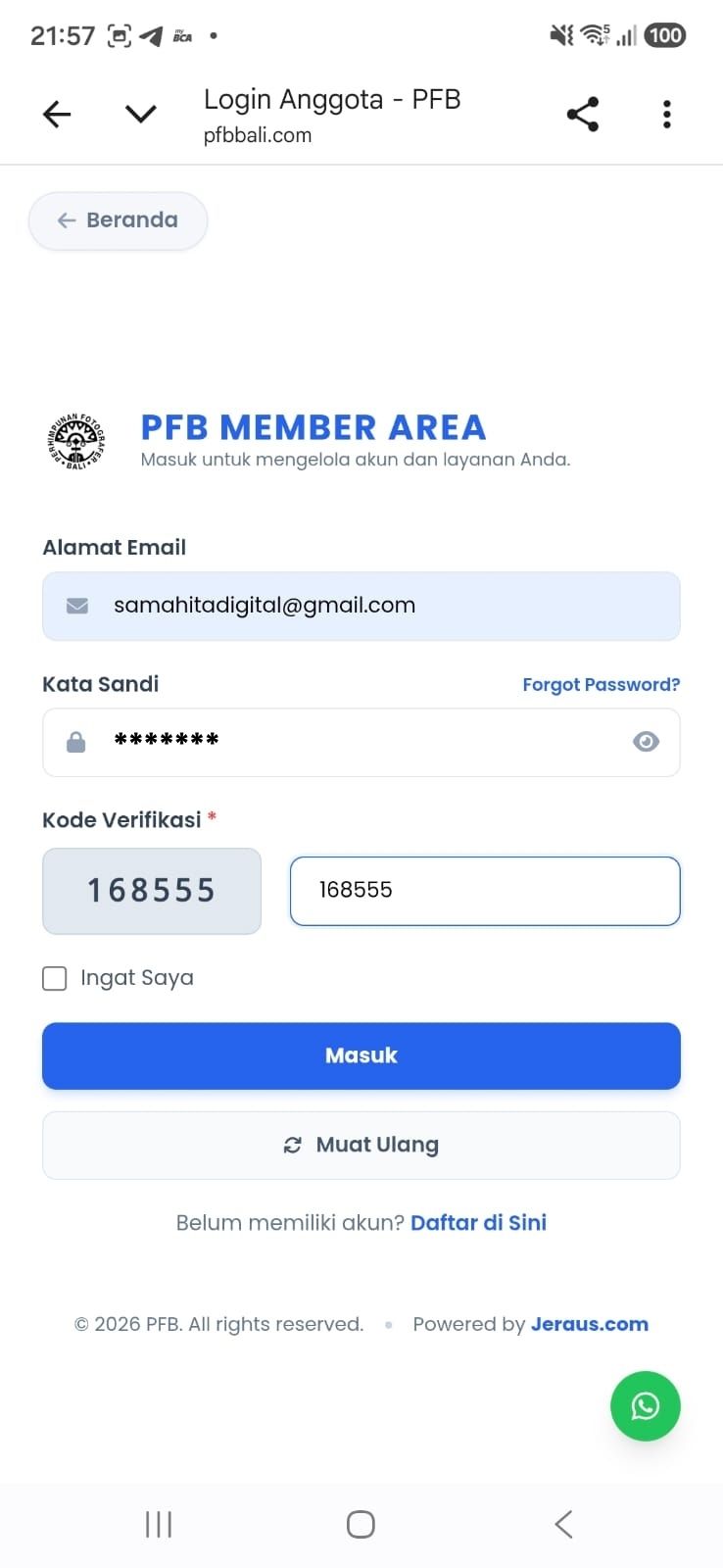 Halaman Login